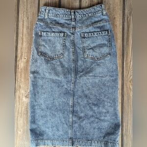 TBOE denim jeans skirt size XS stonewash